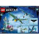 LEGO 75572 Avatar Il Primo Volo sulla Banshee di Jake e Neytiri, Modellino da Costruire di Pandora con Parti Fluorescenti e 2 Banshee Giocattolo